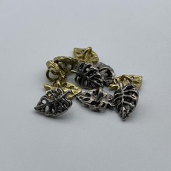 Leaf Design Sewing Button,Clothing Shank Button,Brass Sewing Button lot