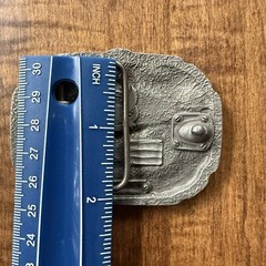 Vintage Martial Arts Belt Buckle Made In USA Peace Through Strength Kung