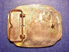 Goldtone Metal Statue of Liberty Belt Buckle Men&rsquo;s 2 3/4&Prime; X 3 1/2&Prime;