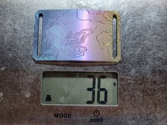 GRIP6 BELT BUCKLE – TITANIUM CONTOUR in RAINBOW – WOMEN / MEN – 1.5 INCH WIDE