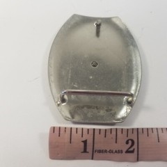 VTG Nickel Silver BELT BUCKLE big bucking Bronco Rodeo Horse Bull Riding