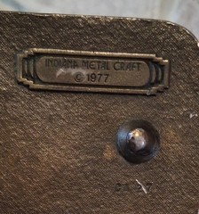 Vintage 1977 Indiana Metal Craft Belt Buckle Truck Free Wheelin Four Wheelin
