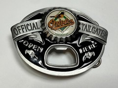 Official Tailgater Baltimore Orioles MLB Siskiyou Belt Buckle & Bottle Opener