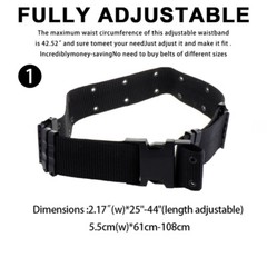 Casual Military MOLLE Tactical Belt Quick Release Buckle Lightweight Hiking Belt