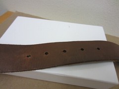 Vintage 90’s 91 Armani Exchange Double Head Eagle Buckle Leather Belt Fits 36