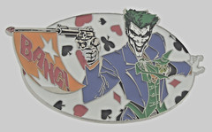 Batman Joker Bang Belt Buckle Comics Cosplay Halloween Party Costume Western Men