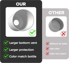 2 Pack Higher Silicone Boot for Owala Water Bottle 30Oz & 40Oz Freesip Sway & Tu