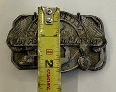 Vintage 1985 Vietnam Veteran Belt Buckle-USA Made- “The Forgotten Warrior”