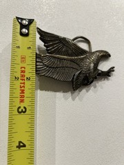 Vtg Flying Eagle Metal Belt Buckle Rare 506 USA Made Nature Patriotic Wildlife