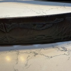 Levi’s Brown/Black Leather Tooled Western Belt Silver Buckle Men&rsquo;s Cowboy