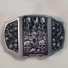 Men&rsquo;s Metal Belt Buckle Lighter – Refillable Novelty Outdoor Accessory