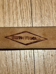 Western Leather 41” Belt w/ Tanside Buckle Egyptian Pharaoh Made In USA DD162