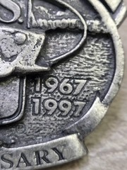 VTG Bass Anglers Society Sportsman Belt Buckle 30th Anniversary 1967-1997 CANADA