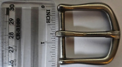Solid Brass Belt Buckle – 1.25&Prime;- Nickel Matte Finish
