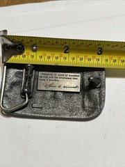 Vintage Lewis H Worrad Co. 33 Years Of Service Belt Buckle Gas Elec Telephone