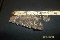 Bergamot Train Belt Buckle ! 1978 brass works 1002