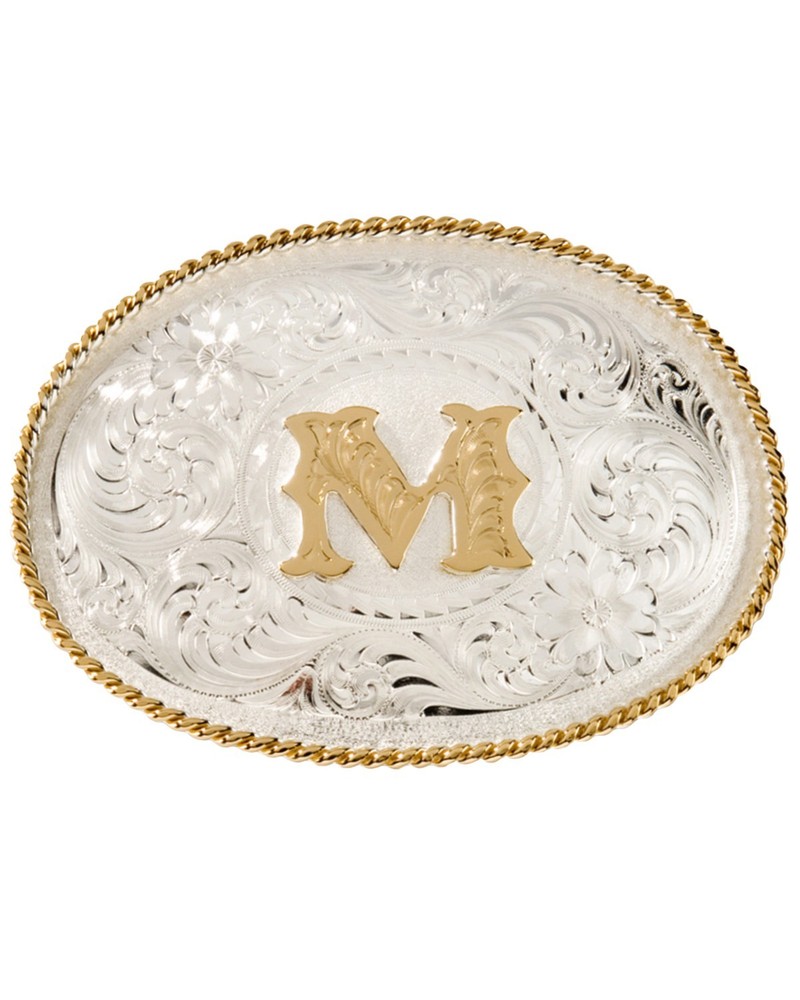 Montana Silversmiths Initial "M" Belt Buckle – 700M
