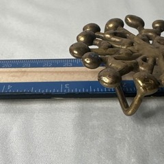 Vintage Jack Boyd Bronze Belt Buckle – Mid Century – Brutalist – Atomic Design
