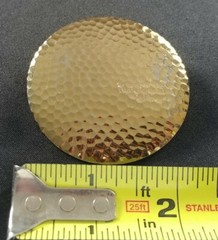 CIRCULAR GOLD COLOR CIRCLE GOLF BALL DIMPLED CLASP LOOP BUCKLE