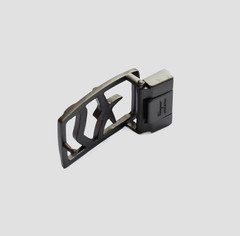 Salvatore Ferragamo Men&rsquo;s Gunmetal Grey Belt Buckle (Fits Belt Width1.38in)