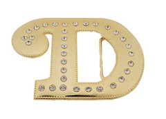 New Men Women Initial Letter D Belt Buckle Western Cowgirl Cowboy Rodeo Fashion
