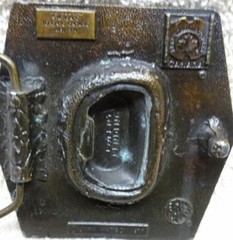 ** Vintage – 1977 – BRASS BELT BUCKLE – MOLSON Beer Ale – made by Jimm Watson