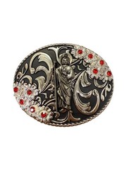 Western Style Saint Jude Buckle Hebilla Vaquero San Judas