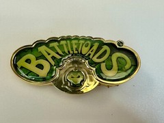 NOB Battletoads June 2017 Loot Crate Gaming Exclusive Nes Gold Tone Belt Buckle