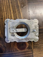 Vintage Silver Tone Western Style Floral Engraved Metal Belt Buckle Fits 1.5 in