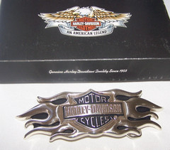 Harley Davidson 2004 Flames Bar & Shield 6&Prime; Belt Buckle 99555-04V NOS BOXED