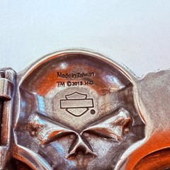 Harley-Davidson Belt Buckle Unisex Silver Sugar Skull 2013 Rose Biker Accessory