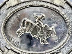 COMSTOCK GERMAN SILVER BELT BUCKLE (P10023945)