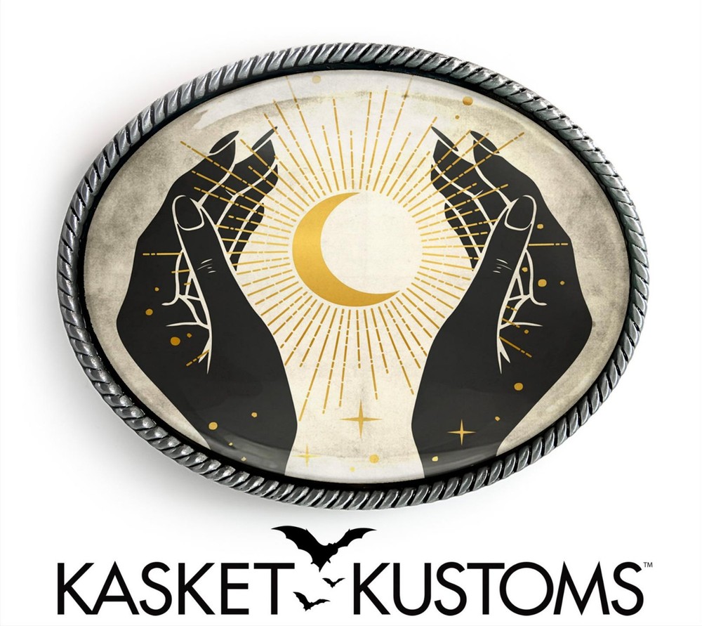 Fortune Teller Belt Buckle – Vintage Esoteric Psychic Gypsy Handmade – 915-SO