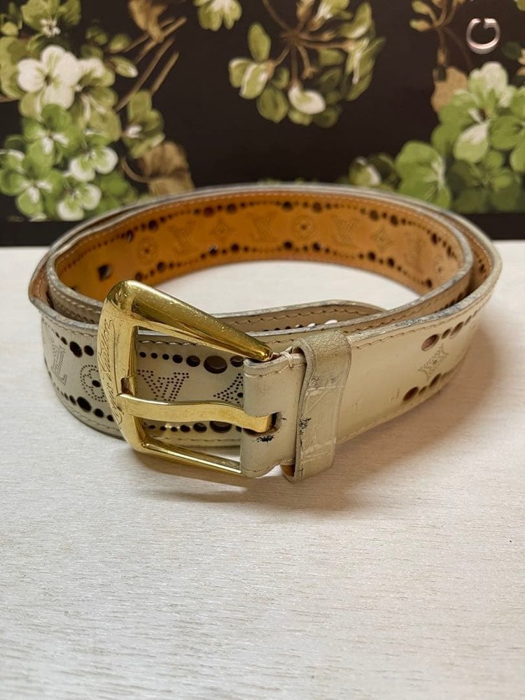 Louis Vuitton Pre-Owned Monogram Perforated Belt