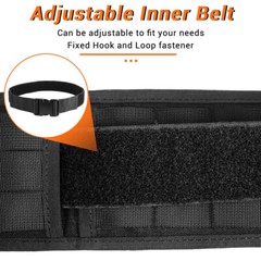 Tactical Molle Waist Belt Multifunctional Padded Patrol Belt Battle Waist Belt