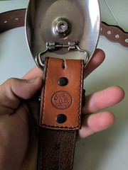 leather belt Brown Silver Creek Classics and Belt Buckle cowboy Western size 38