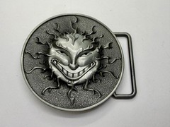 Flaming Sun Solar Flare Grinning Creepy Smile Novelty Belt Buckle by Buckle Rage