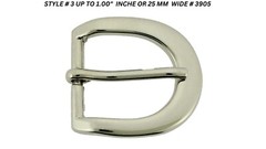 Pin Belt Buckles for Men&rsquo;s Fits 1.0″ inch 25mm Watch Belt Silver Metal New Steel