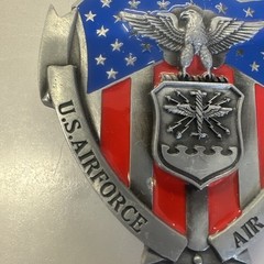 USAF U.S. Airforce Military w/ Color Belt Buckle