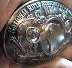 NRA Belt Buckle Golden Eagles