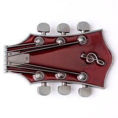 Music Guitar Belt Buckle Western Cowboy Native American (GTR-03-PP)
