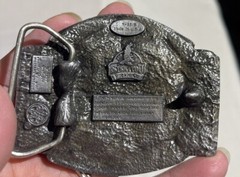 VTG Siskiyou Co. Belt Buckle Telephone Linesman Industry Workers USA 1988 RARE