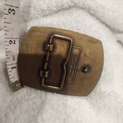 Belt Buckle Brass Tone Hammer Vintage 1996 Handyman Club of America Life Member