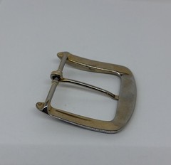 Classic Simple Squared Large Silver Tone One Prong Buckle For 1-5/8” Belt Men’s