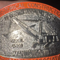 Historical Construction Equipment Show Belt Buckle Limited Edition Embossed 1992