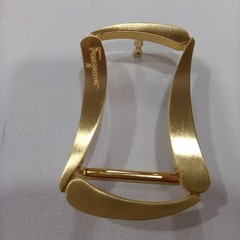 Ferragamo Men&rsquo;s Classic Gold Brushed Copper Belt Buckle fits 3.5cm wide Belts