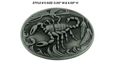 Scorpion Belt Buckle Gold Silver Metal New Mens Womens Zodiac Sign Rodeo Western