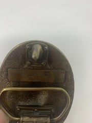 Vintage 1987 BASS Anglers Sportsman Society Belt Buckle 20th Anniversary Limited