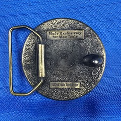 MAC TOOLS BELT BUCKLE ROUND BRASS LIMITED EDITION PREOWNED