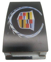 Cadillac Crest Wreath Logo Belt Buckle GM Licensed Metal 1990-2010 Promo 2&Prime; x 4&Prime;